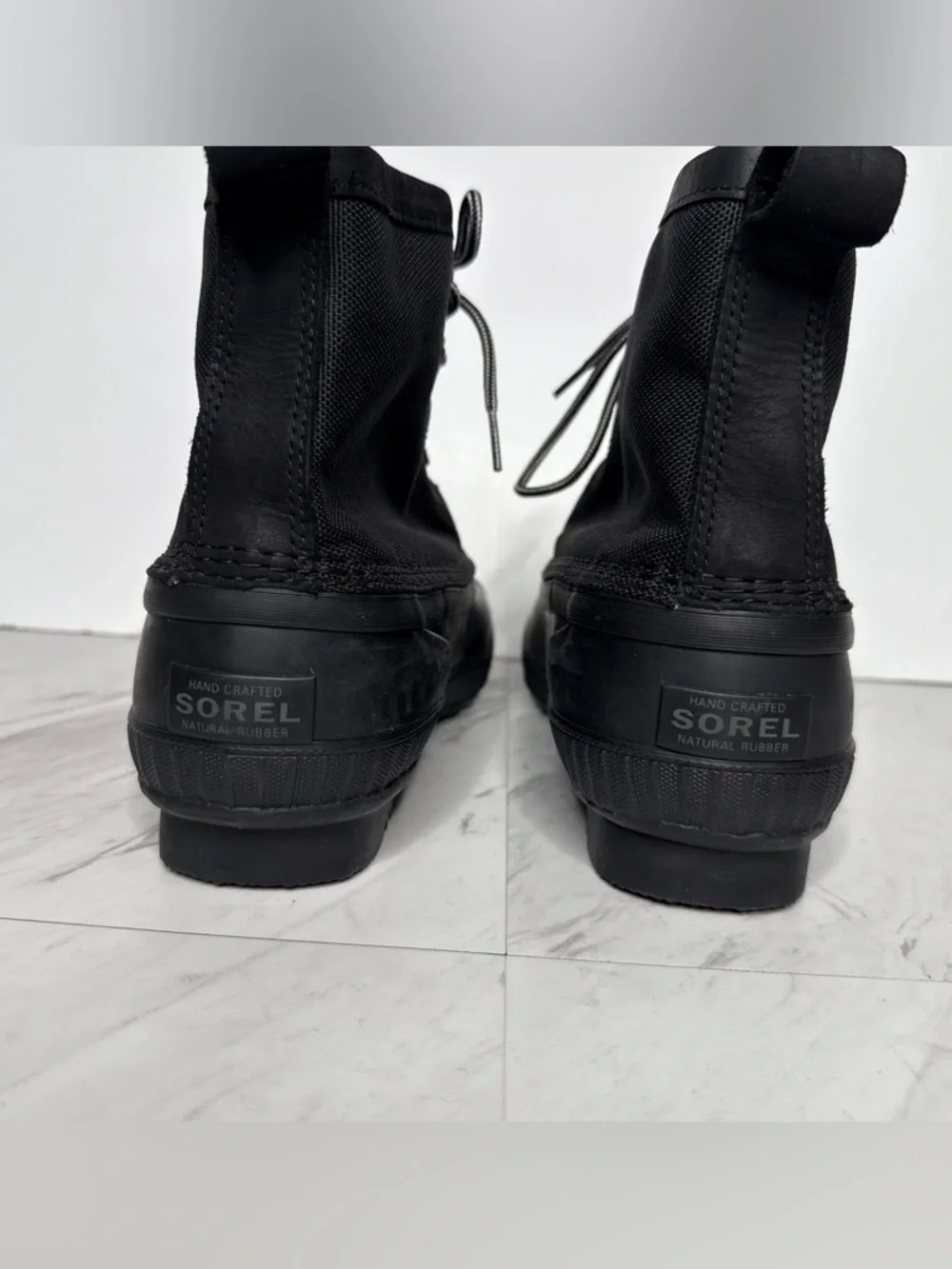 Sorel Cheyanne II Short Nylon Black Men’s Boot 9 1/2